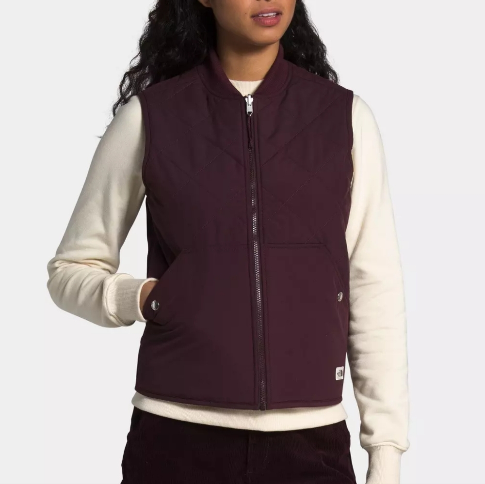 The North Face Women's Quilted Vest in Deep Wine